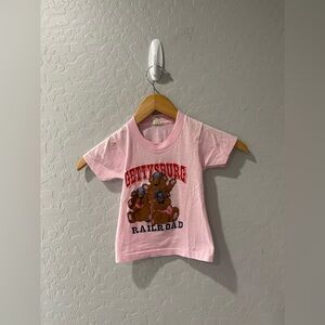 Vintage 90s Gettysburg Railroad Bears SS Shirt‎ 2T